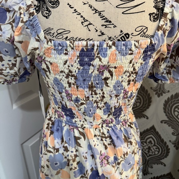 Floral Puff Sleeve Maxi Dress size XS - Picture 4 of 7